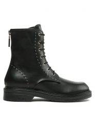 Max Mara Trzewiki Urbancompact 2347960137600 Czarny. Czarne botki Max Mara, bez wzorów, ze skóry, bez obcasa, na płaskiej podeszwie, bez zapięcia. Za 3,229.00 zł.
