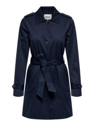 ONLY Trencz w kolorze granatowym rozmiar: M. Niebieskie płaszcze Only, m, bez wzorów, z tkaniny, bez kaptura. Za 136.78 zł.