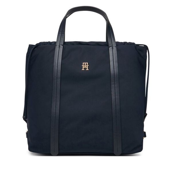 Plecak Tommy Hilfiger. Niebieskie plecaki TOMMY HILFIGER, bez wzorów, z nylonu. Za 489.99 zł.