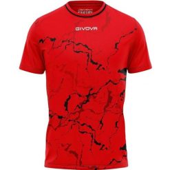 Koszulka sportowa Givova Graphite Czerwono-Czarna L - Oddychająca i Elastyczna. Czerwone koszulki sportowe Givova, bez wzorów, bez ramiączek, do biegania. Za 76.50 zł.