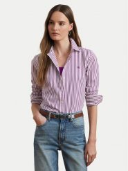 LAUREN RALPH LAUREN Koszula 200970764001 Fioletowy Classic Fit. Fioletowe koszule Lauren Ralph Lauren, m, bez wzorów, z bawełny, bez kołnierzyka, bez ramiączek. Za 669.99 zł.