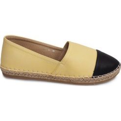 Żółte Trampki Espadryle Lniane LX116 Żółty. Żółte espadryle ButyModne, bez wzorów, bez obcasa, bez zapięcia. Za 77.99 zł.