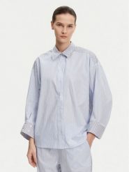 Munthe Koszula Filberto 251102325126 Niebieski Oversize. Niebieskie koszule Munthe, bez wzorów, z bawełny, bez kołnierzyka, bez ramiączek. Za 479.99 zł.