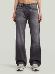 G-Star Dżinsy - Boyfriend fit - w kolorze antracytowym rozmiar: W28/L34. Czarne jeansy G-Star, l, z aplikacjami. Za 221.67 zł.