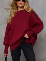 Milan Kiss Sweter w kolorze czerwonym rozmiar: M. Czerwone swetry Milan Kiss, m, bez wzorów, bez ramiączek. Za 162.87 zł.