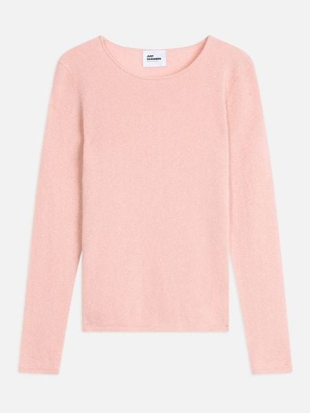 Just Cashmere Kaszmirowy sweter "Grace" w kolorze jasnoróżowym rozmiar: M. Różowe swetry Just Cashmere, m, bez wzorów, z kaszmiru, bez ramiączek. Za 347.99 zł.