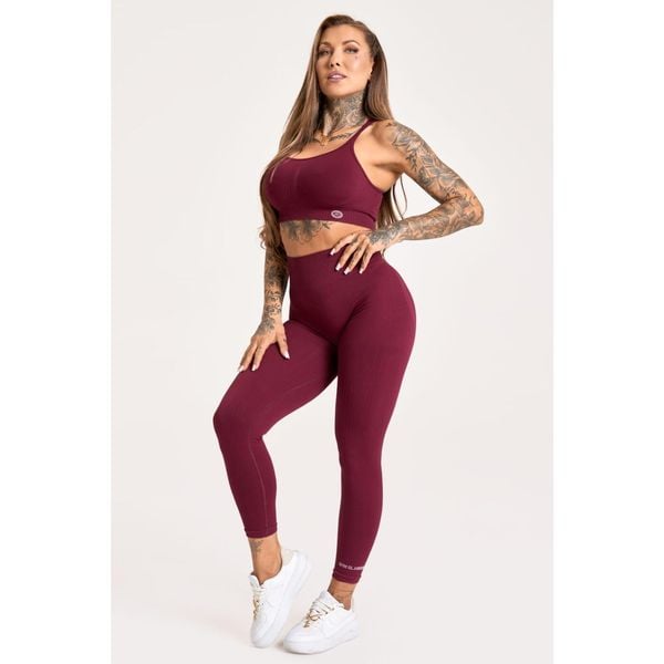 Legginsy fitness damskie Gym Glamour push up 2.0. Czerwone legginsy GYM GLAMOUR, s, bez wzorów. Za 169.99 zł.