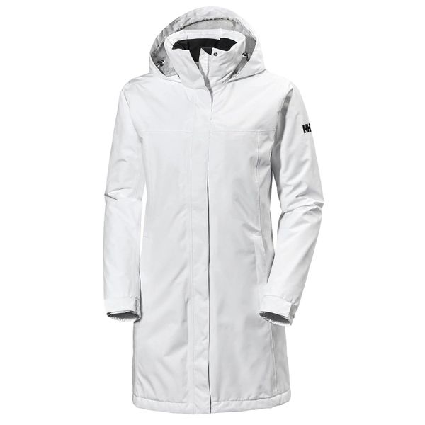 Kurtka uniwersalna damska Helly Hansen Aden Inulated Coat. Białe kurtki Helly Hansen, s, bez wzorów, z materiału, z kapturem, primaloft. Za 635.00 zł.