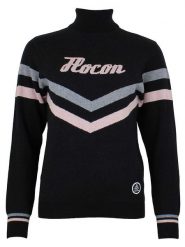 Peak Mountain Sweter w kolorze czarnym rozmiar: L. Czarne swetry Peak Mountain, l, bez wzorów, ze splotem, bez ramiączek. Za 203.99 zł.