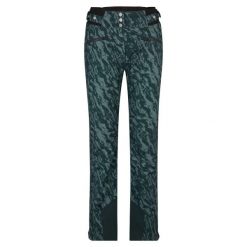 Spodnie narciarskie dla kobiet Ziener Tilla. Zielone spodnie narciarskie Ziener, bez wzorów, narciarskie. W wyprzedaży za 621.00 zł.