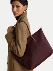 LAUREN RALPH LAUREN Torebka 431950007018 Bordowy. Czerwone shopper Lauren Ralph Lauren, bez wzorów, z materiału, bez dodatków. Za 799.99 zł.