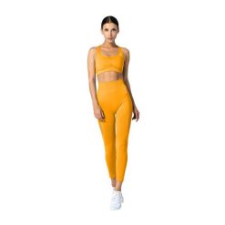 Biustonosz fitness Carpatree Phase Seamless. Żółte biustonosze Carpatree, bez wzorów. Za 35.99 zł.