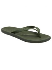 Kapcie Crocs Klapki Crocs Dorosłych. Zielone obuwie domowe Crocs, bez wzorów, z materiału, bez zapięcia. Za 119.99 zł.
