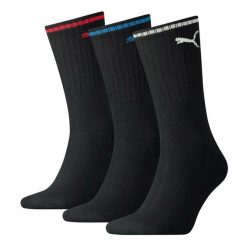 Puma Skarpety Sport Crew 3-Pak 90794101. Czarne skarpety Puma, bez wzorów. Za 48.99 zł.