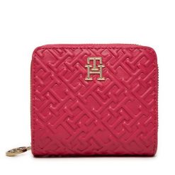 Mały Portfel Damski Tommy Hilfiger. Czerwone portfele TOMMY HILFIGER, bez wzorów. Za 209.99 zł.