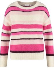 Gerry Weber Sweter w kolorze różowo-kremowym rozmiar: 36. Brązowe swetry Gerry Weber, bez wzorów, z wełny, bez ramiączek. Za 193.70 zł.