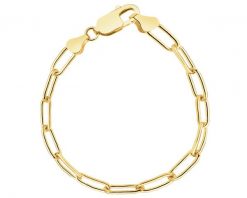 Złota bransoletka - paper clip. Żółte bransoletki Apart, złote. Za 4,279.00 zł.