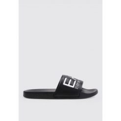 Sandały EA7 SCARPE BEACHWEAR Czarny. Białe sandały EA7, bez wzorów, z syntetyku, sportowe, bez obcasa, bez zapięcia. Za 193.04 zł.