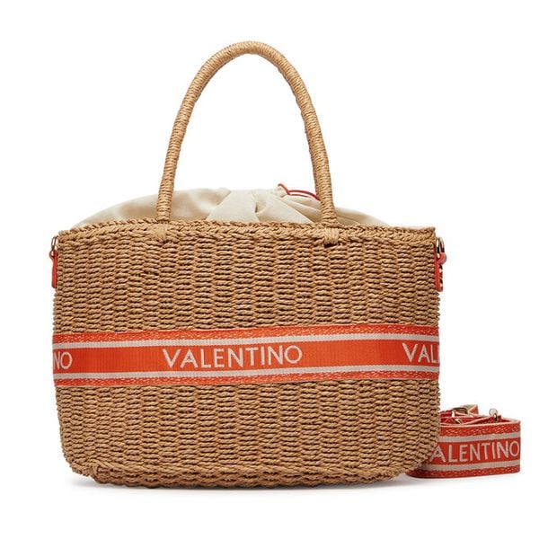 Torebka Valentino. Brązowe torebki klasyczne Valentino, bez wzorów, bez dodatków. Za 649.99 zł.
