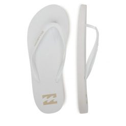 Japonki Billabong. Białe klapki Billabong, bez wzorów, bez obcasa. Za 59.99 zł.