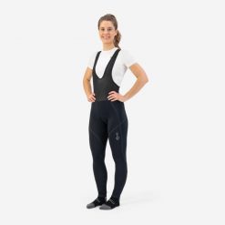 Spodnie rowerowe damskie Rogelli LIONA z wkładką żelową. Czarne spodnie sportowe Rogelli, l, bez wzorów, rowerowe. Za 336.00 zł.