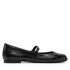 Baleriny AGL. Czarne baleriny AGL, bez wzorów, bez obcasa. Za 1,079.00 zł.