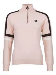 Peak Mountain Sweter "Asta" w kolorze jasnoróżowym rozmiar: S. Różowe swetry Peak Mountain, s, bez wzorów, bez ramiączek. Za 217.99 zł.