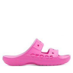 Klapki Crocs. Czerwone klapki Crocs, bez wzorów, bez obcasa. Za 129.99 zł.