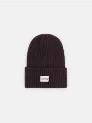 Prążkowana czapka beanie - brązowy. Brązowe czapki Sinsay, bez wzorów, prążkowane. Za 15.99 zł.