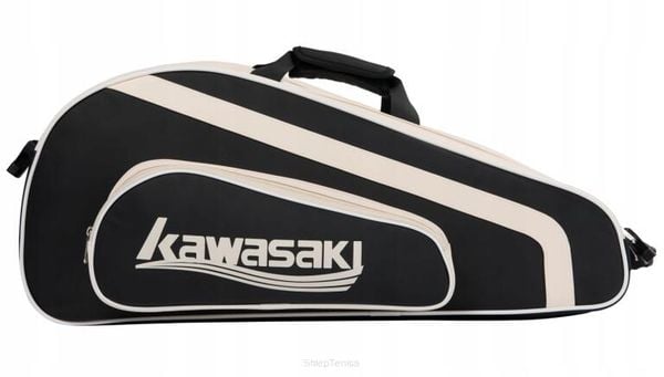 Torba do badmintona Kawasaki K1G00-C8903. Czarne torby na ramię Kawasaki, bez wzorów, z materiału, sportowe, na ramię, duże, bez dodatków. Za 349.99 zł.
