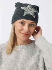 Zwillingsherz Czapka beanie w kolorze antracytowym rozmiar: onesize. Czarne czapki Zwillingsherz, bez wzorów, z kaszmiru. Za 83.62 zł.