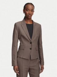BOSS Marynarka Jia18 50564479 Brązowy Slim Fit. Brązowe marynarki i żakiety Boss, bez wzorów, z wiskozy. Za 1,909.00 zł.