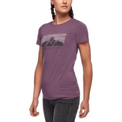 Koszulka turystyczna damska Black Diamond Rise And Climb. Niebieskie bluzki Black Diamond, xl, bez wzorów, sportowe, bez kołnierzyka, bez ramiączek. Za 216.50 zł.