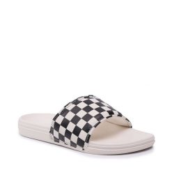 Klapki Vans. Białe klapki Vans, bez wzorów, bez obcasa. Za 99.99 zł.