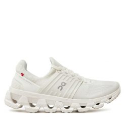 Buty do biegania On. Białe obuwie sportowe On, bez zapięcia, do biegania. Za 759.99 zł.