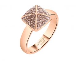 Pierścionek ze stali szlachetnej z kryształami - kwadrat. Pierścionki Artelioni, ze stali. Za 119.00 zł.