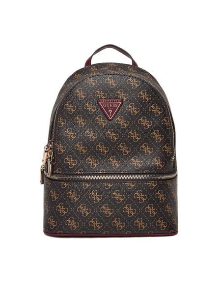 Guess Plecak TWLQ96 76032 Brązowy. Brązowe plecaki Guess, z aplikacjami, ze skóry. Za 639.99 zł.