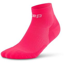 Damskie skarpety kompresyjne do biegania sportowe za kostkę Core Run CEP. Czerwone skarpety CEP, bez wzorów, z elastanu. Za 64.00 zł.