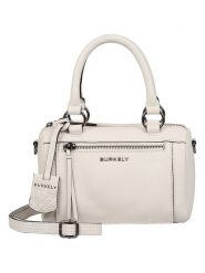 Burkely Skórzana torebka w kolorze kremowym - 14 x 21 x 12 cm rozmiar: onesize. Brązowe torby na ramię Burkely, bez wzorów, z materiału, przez ramię, bez dodatków. Za 260.35 zł.