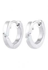 Elli DIAMONDS Elli DIAMONDS Kolczyki Creolen Basic Diamant (0.03 ct.) 925 Silber Kolczyki koła 1 ct Damski. Białe kolczyki Elli DIAMONDS, z diamentem, srebrne. Za 368.99 zł.