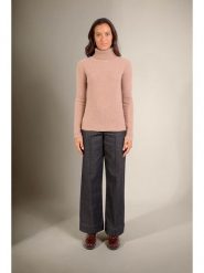 Perfect Cashmere Kaszmirowy sweter "Celeste" w kolorze jasnoróżowym rozmiar: M. Różowe golfy Perfect Cashmere, m, bez wzorów, z kaszmiru, bez ramiączek. Za 608.99 zł.