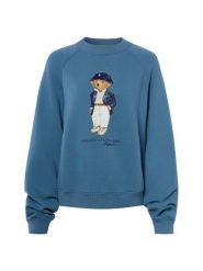 Polo Ralph Lauren Bluza Kobiety Bawełna niebieski, L. Niebieskie bluzy Polo Ralph Lauren, l, z aplikacjami, z bawełny, bez kaptura. Za 1,299.95 zł.