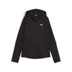 Damska rozpinana bluza EVOSTRIPE z kapturem PUMA Black. Czarne bluzy Puma, na zimę, s, bez wzorów, z kapturem. Za 225.99 zł.