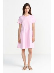 Rich & Royal Sukienka w kolorze jasnoróżowym rozmiar: XL. Różowe sukienki Rich & Royal, xl, bez wzorów, z bawełny, bez kołnierzyka, bez ramiączek, mini, rozkloszowane. Za 149.95 zł.