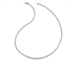 Naszyjnik z białego złota z brylantami - 42 cm - 5,00 ct - próba 750. Białe naszyjniki Apart, z brylantem, złote. Za 59,990.00 zł.