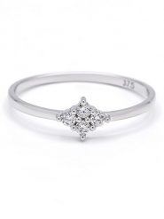 Maison héritage PARIS Złoty pierścionek "Délicate" z diamentami rozmiar: 58. Szare pierścionki Maison héritage PARIS, z diamentem, złote. Za 826.99 zł.