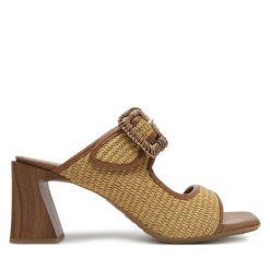 Klapki Hispanitas. Brązowe klapki Hispanitas, bez wzorów, bez obcasa. Za 599.99 zł.