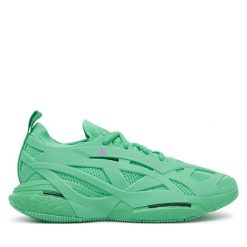 Buty do biegania adidas. Zielone obuwie sportowe Adidas, bez zapięcia, do biegania. Za 649.99 zł.