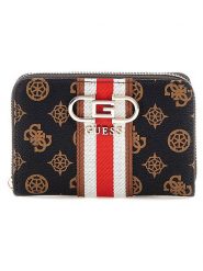 Guess Portfel w kolorze czarnym - 14 x 9 x 3 cm rozmiar: onesize. Czarne portfele Guess, z aplikacjami, z materiału. Za 180.49 zł.