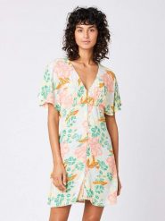 Rip Curl Sukienka ze wzorem rozmiar: S. Sukienki Rip Curl, s, bez wzorów, z wiskozy, bez kołnierzyka, bez ramiączek, mini. Za 129.95 zł.